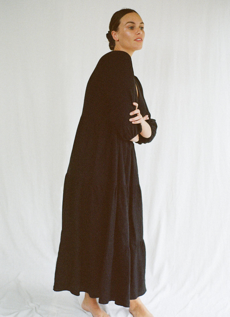 Mars Long Sleeved Tiered Dress