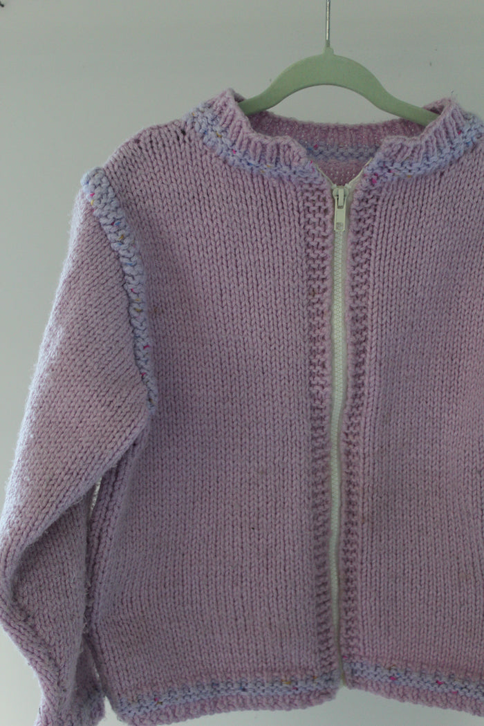 Wool zip-up - Girls 4-5